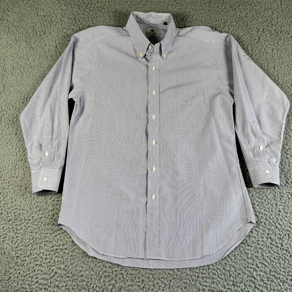 Carroll & Co Beverly‎ Hills Shirt Mens 15.5 32 Striped Button Down Made In USA